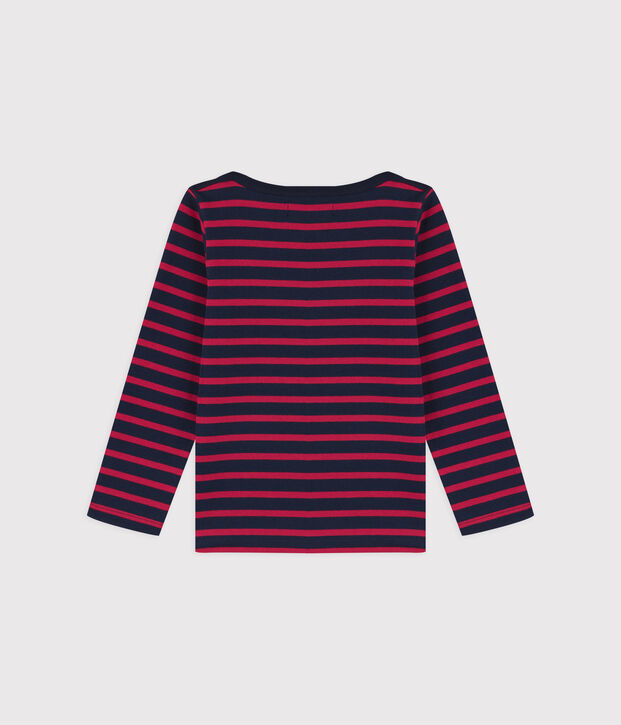 Marini&egrave;re en jersey enfant gar&ccedil;on bleu/rouge