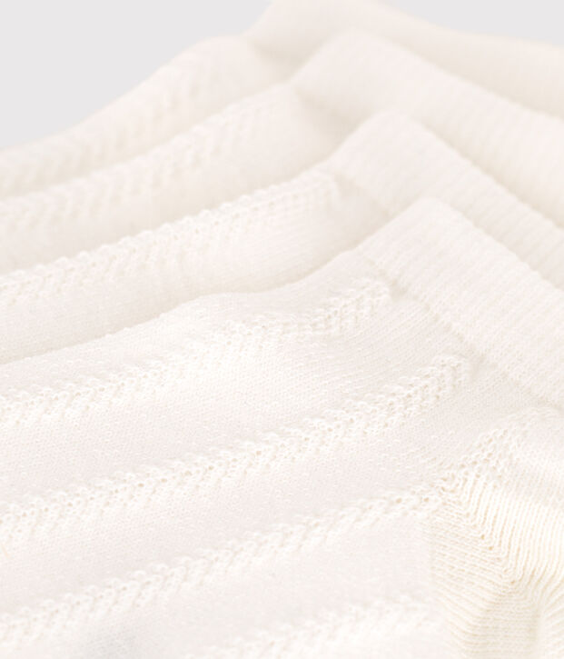 2 paires de chaussettes enfant en coton unies multicouleur