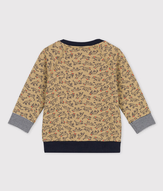 Teddy en molleton b&eacute;b&eacute;. beige/multicouleur