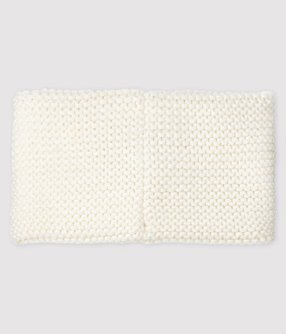 Snood uni bébé fille blanc MARSHMALLOW