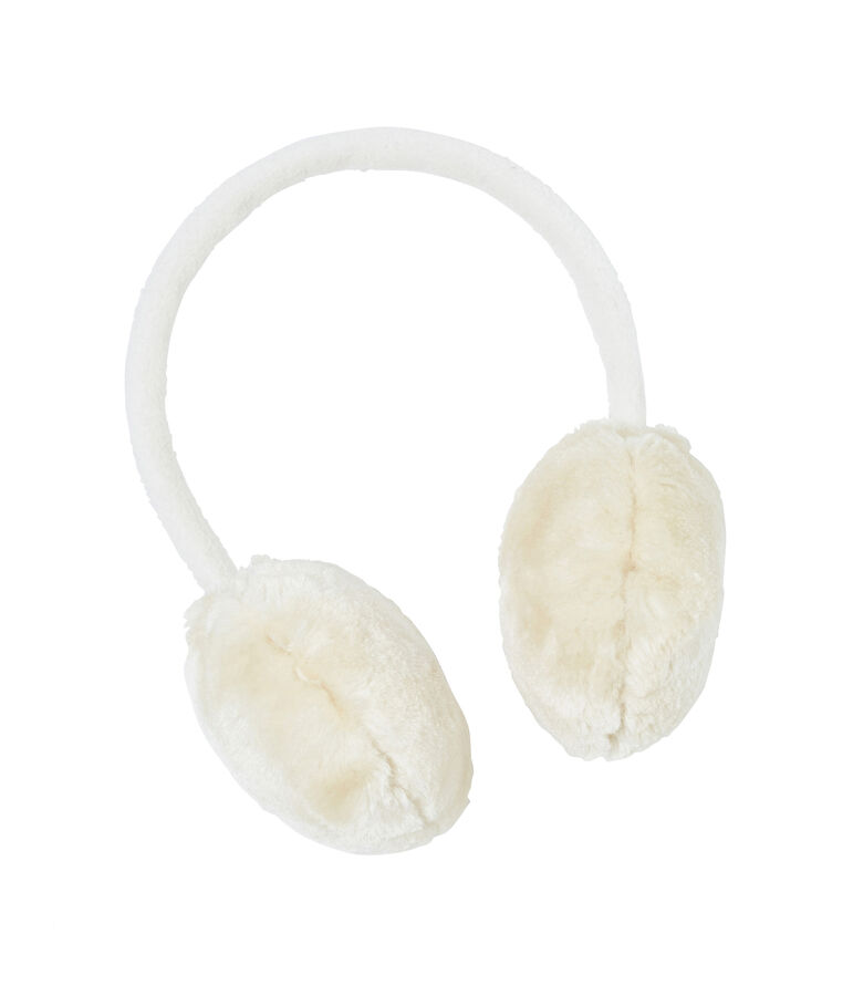 Cache-oreilles enfant fille blanc MARSHMALLOW
