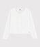 Cardigan en tricot coton enfant fille blanc MARSHMALLOW
