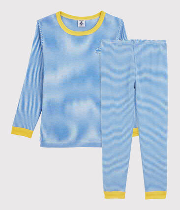 PETIT BATEAU - Pyjama rayé milleraies en coton enfant