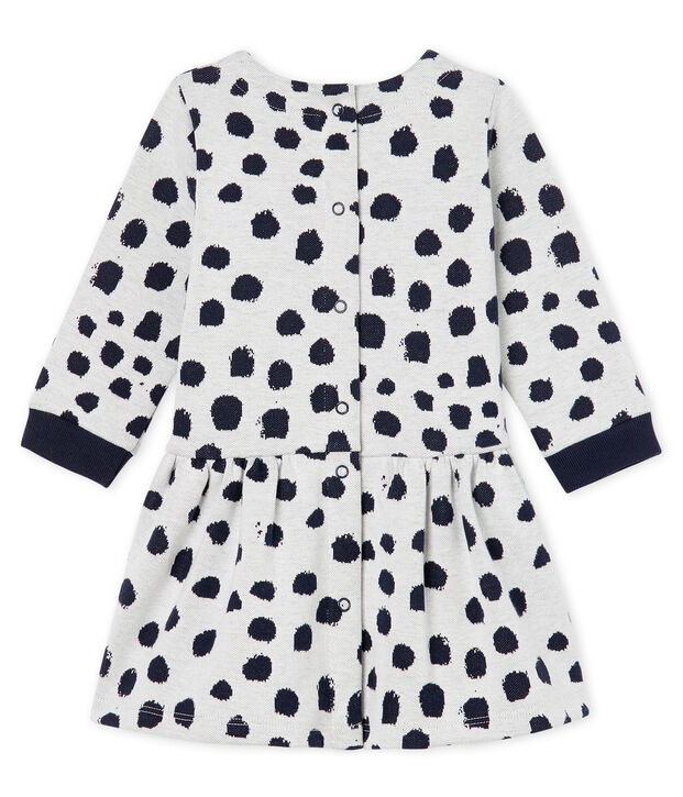 Robe manches longues b&eacute;b&eacute; fille Jean Jullien blanc/DOTTIES CN