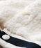 Cardigan bébé mixte en sherpa moutonnée blanc MARSHMALLOW