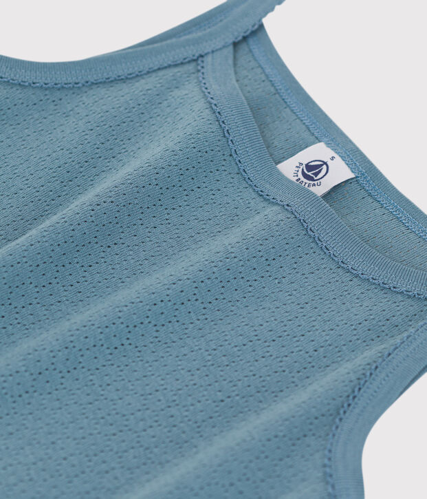 Chemise &agrave; bretelles L'ICONIQUE en coton Femme bleu