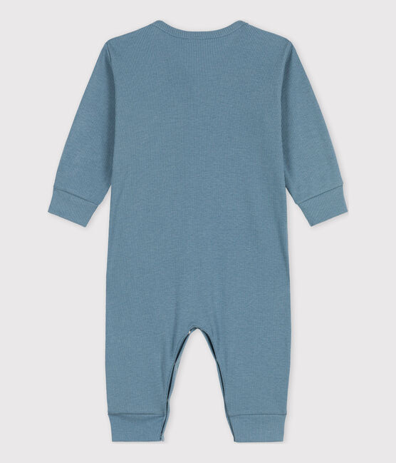 Dors-bien sans pieds bébé en coton lyocel bleu ROVER