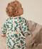 Pyjama en molleton gratté imprimé sapin de Noël bébé blanc AVALANCHE/ MULTICO