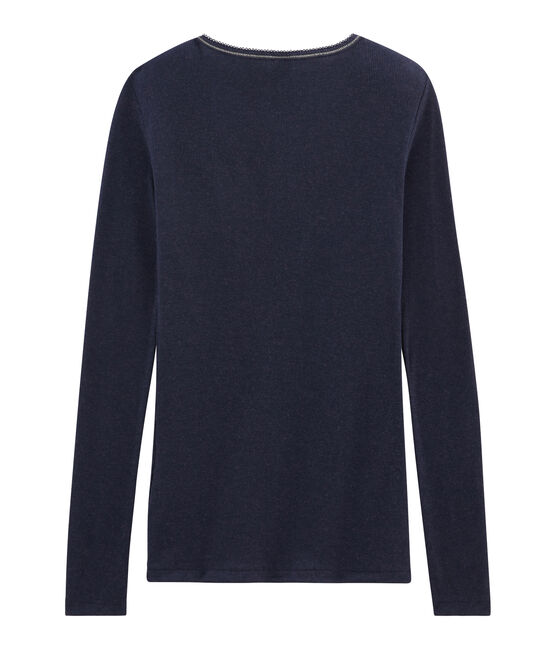 Tee shirt chaud femme bleu SMOKING