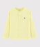 Chemise manches retroussables en lin enfant garçon jaune CITRONEL