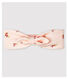 Bandeau cheveux fleuri en molleton bébé fille