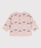Sweatshirt b&eacute;b&eacute; en molleton imprim&eacute; fleuri rose/multicouleur