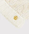 Bonnet  enfant fille blanc MARSHMALLOW/jaune OR
