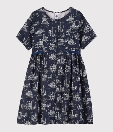Robe manches courtes en tubique enfant fille
