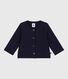 Cardigan bébé en coton épais, motifs cœurs