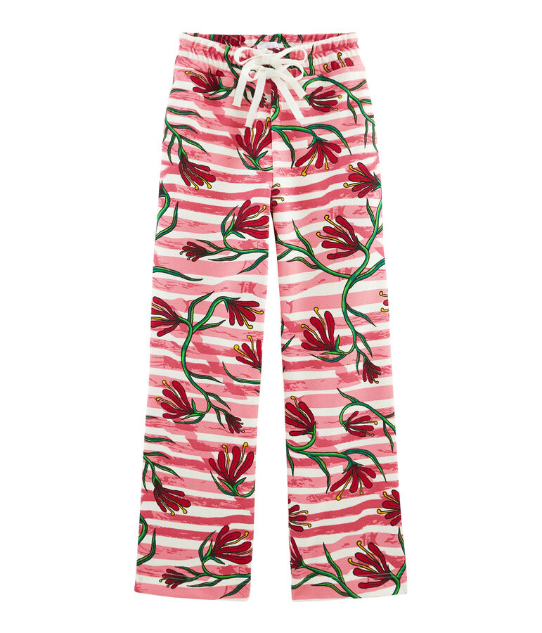 Pantalon blanc/multicouleur