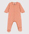 Pyjama bébé imprimé en velours SIENNA/ MARSHMALLOW