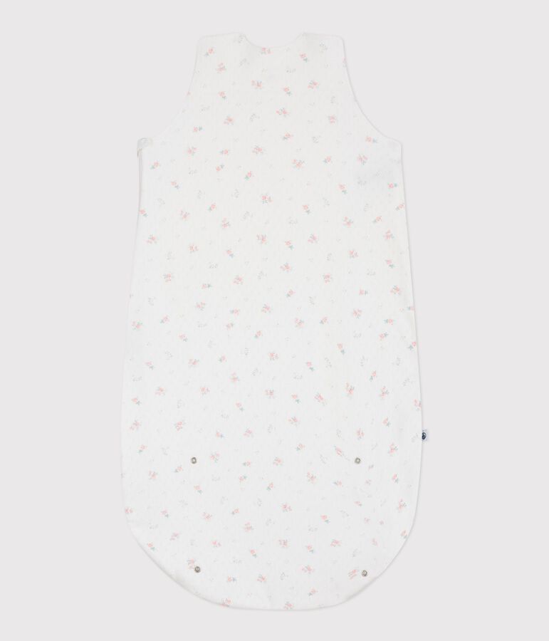 Gigoteuse b&eacute;b&eacute; en coton fleuri TOG 0.5 blanc/multicouleur