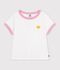Tee-shirt enfant manches courtes uni blanc