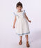 Robe sans manches enfant en coton blanc MARSHMALLOW