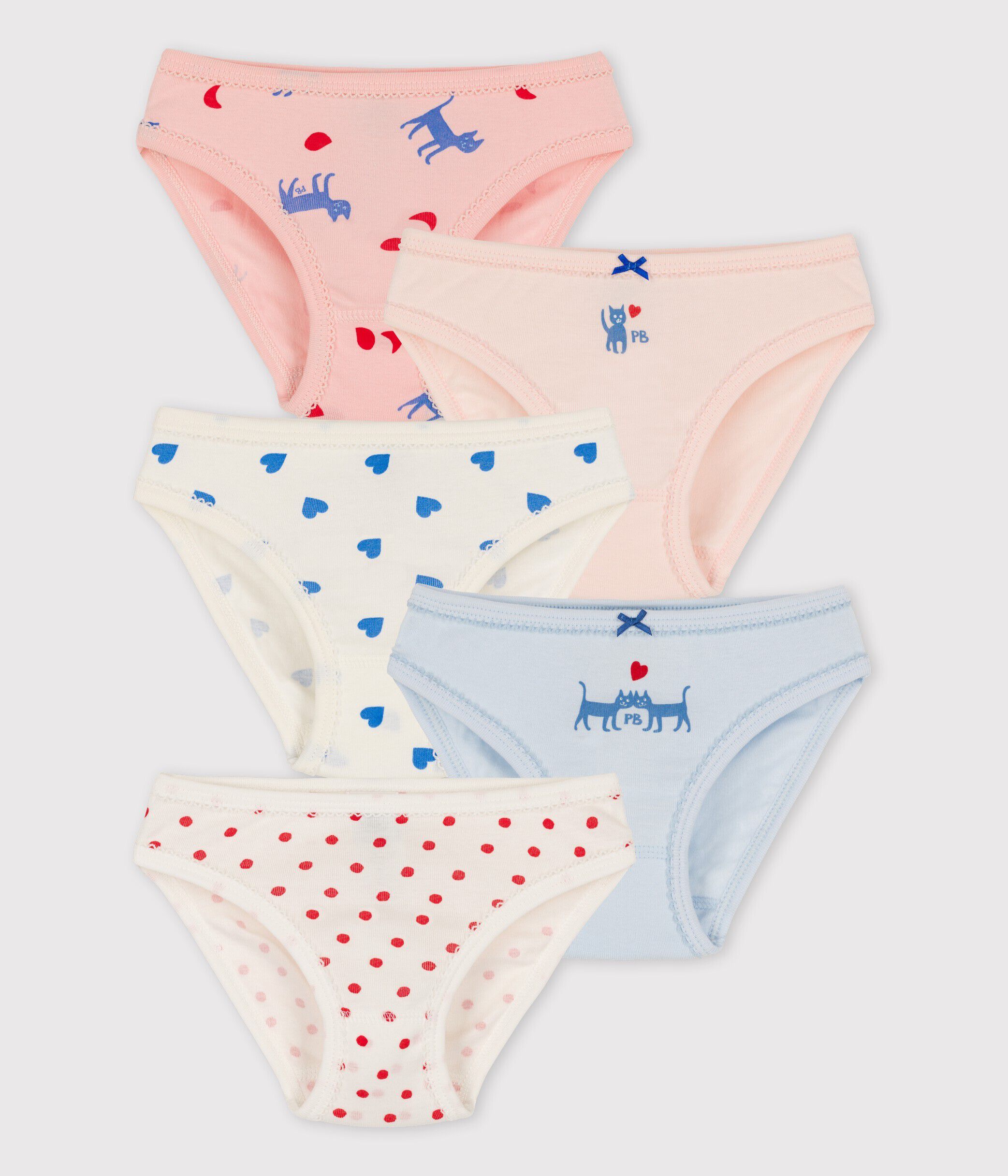 Lot De 10 Culottes Filles En Coton - Tailles 92-170 (2-15 Ans) - Confortables - 95% Coton
