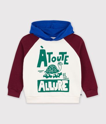 Sweatshirt à capuche enfant en coton imprimé
