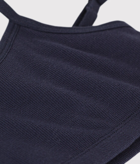 Brassière femme en coton élasthanne bleu SMOKING