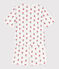 Pyjacourt fleurs en coton femme blanc MARSHMALLOW/blanc MULTICO