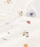 Pyjama sans pieds en coton bébé blanc MARSHMALLOW/blanc MULTICO