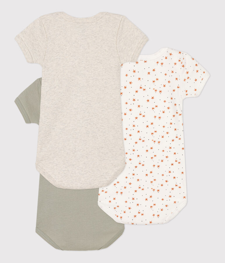 Lot de 3 bodies manches courtes b&eacute;b&eacute; en coton variante 1
