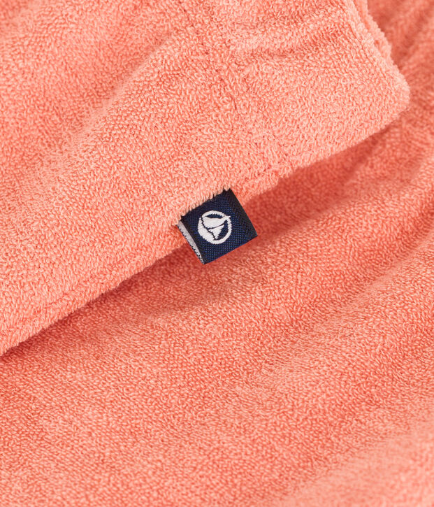 Short b&eacute;b&eacute; en coton &eacute;ponge orange