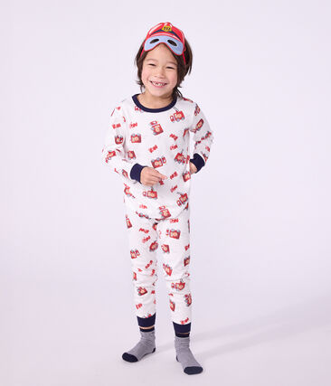 Pyjama déguisement pompier enfant en coton