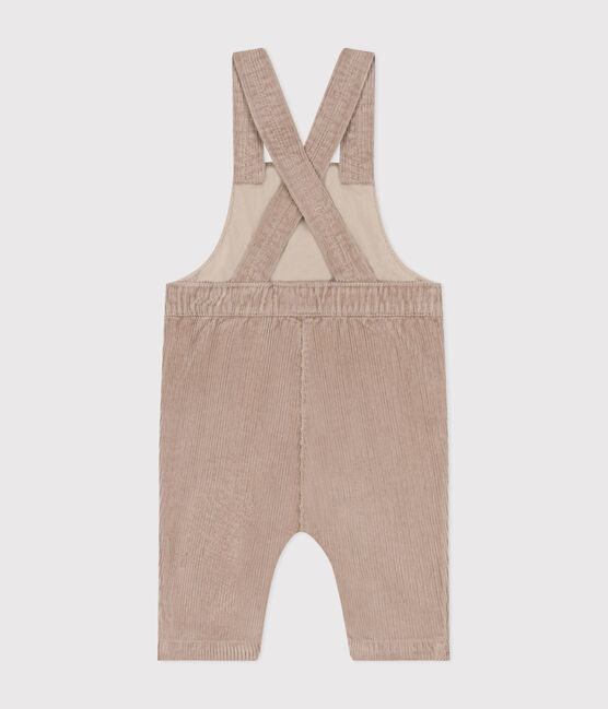 Salopette en velours bébé HUITRE
