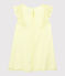 Robe cérémonie en crêpe enfant fille jaune CITRONEL