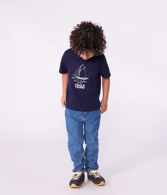 Tee-shirt enfant à manches courtes imprimé SOIR
