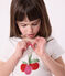 Pyjama short enfant en coton imprimé fruits blanc MARSHMALLOW/blanc MULTICO