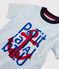 Tee-shirt manches courtes en coton enfant garçon gris POUSSIERE CHINE