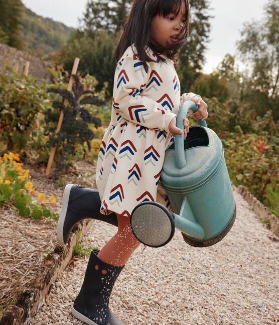 Robe imprimée manches longues en molleton enfant fille AVALANCHE+INCOGNITO/ MULTICO