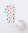 Combisac bébé en coton à col cœurs rouges blanc MARSHMALLOW/rouge TERKUIT
