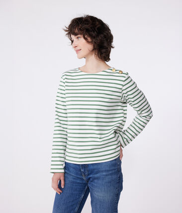 Marinière femme en coton manches longues