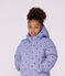 Doudoune enfant imprim&eacute;e c&oelig;urs violet/multicouleur
