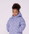 Doudoune enfant imprim&eacute;e c&oelig;urs violet/multicouleur