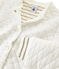 Cardigan en tubique matelassé enfant fille blanc MARSHMALLOW