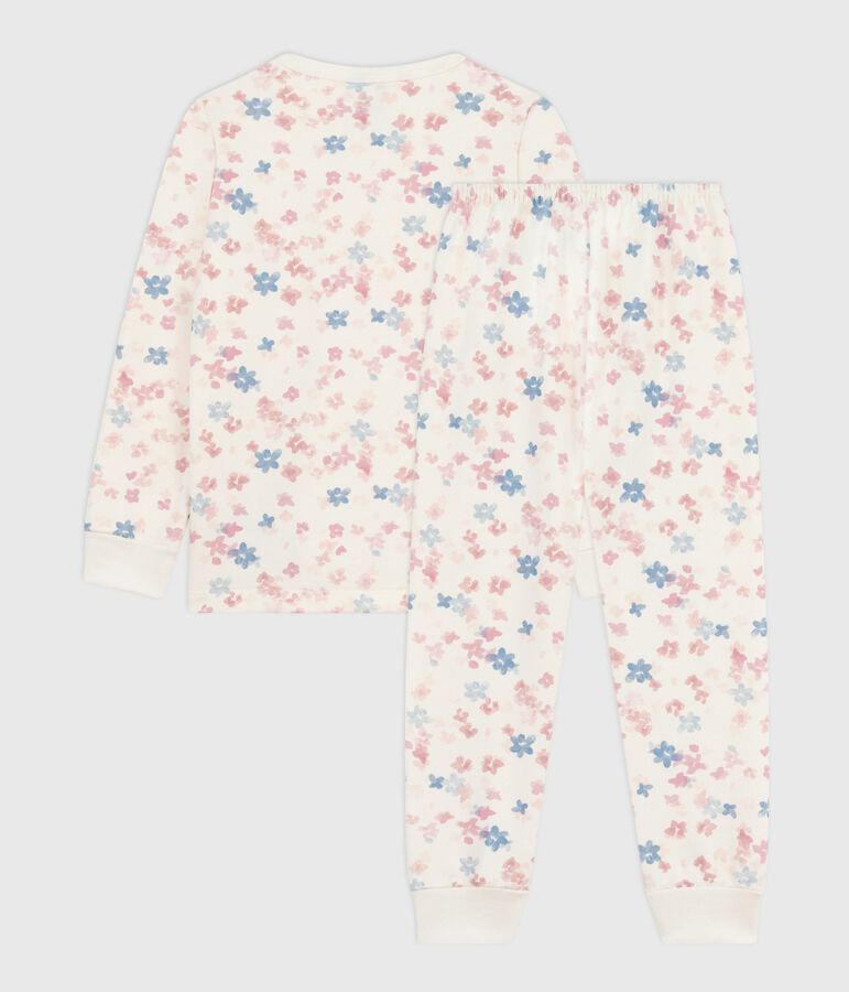 Pyjama enfant en molleton imprim&eacute; fleurs MILK/ MULTICO
