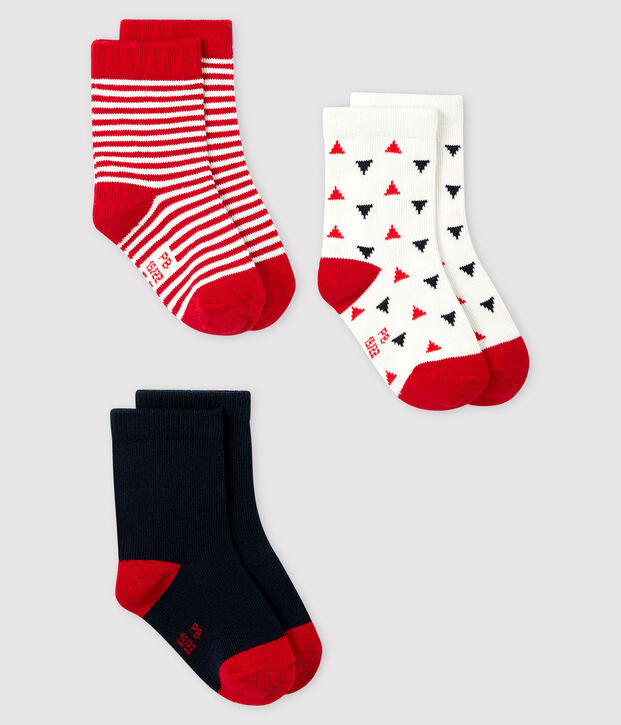 Lot de 3 paires de chaussettes b&eacute;b&eacute; multicouleur