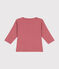 Tee-shirt manches longues en coton bébé rose ROSEWOOD