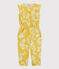 Combinaison en popeline imprimée enfant fille jaune ORGE/blanc MARSHMALLOW