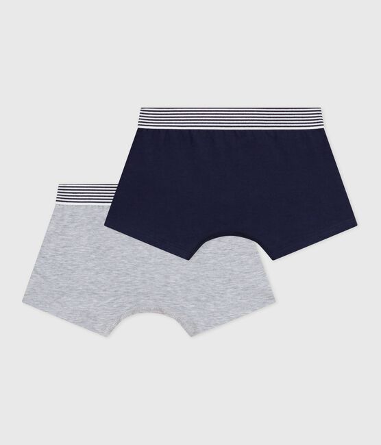 Lot de boxers enfant en coton et elasthanne uni variante 1