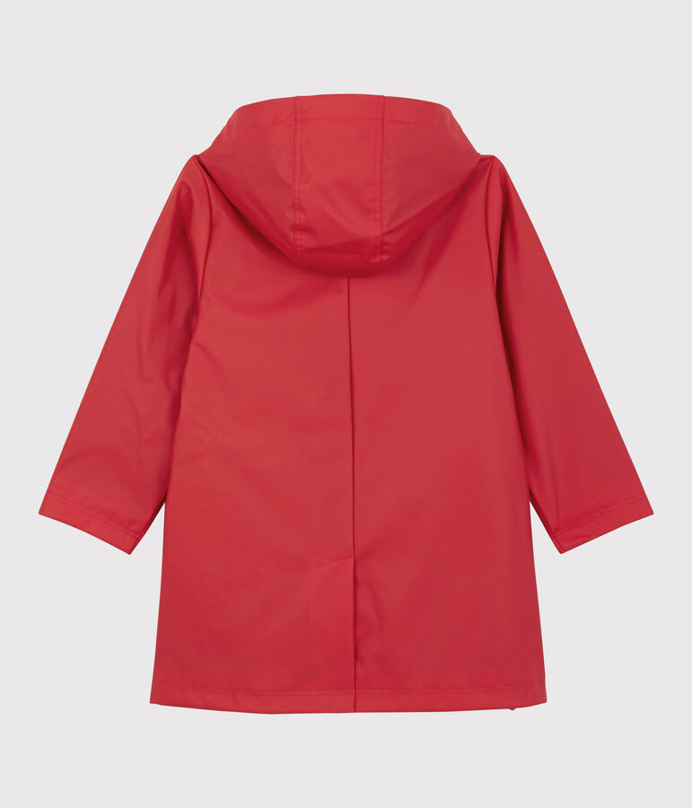 Trench &agrave; capuche enfant fille rouge TERKUIT