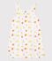 Chemise de nuit enfant en coton imprim&eacute; fruits blanc/multicouleur